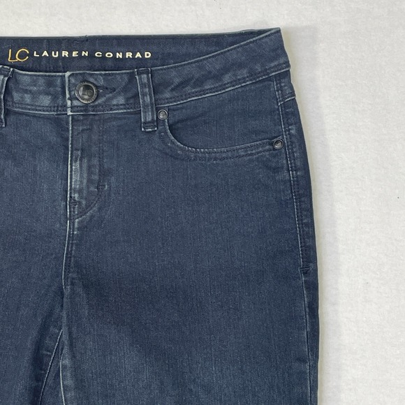 LC Lauren Conrad Women's Size 6S Skinny Dark Wash Low-Rise Jeans (29x30) - Picture 2 of 11